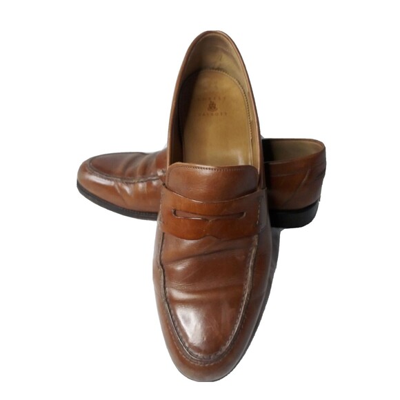 Robert Talbott Hayward Penny Loafer Shoes Men\'s Size 11.5 Medium Brown Mens - Hayward Loafer - Tobacco – SeaVees main image 3